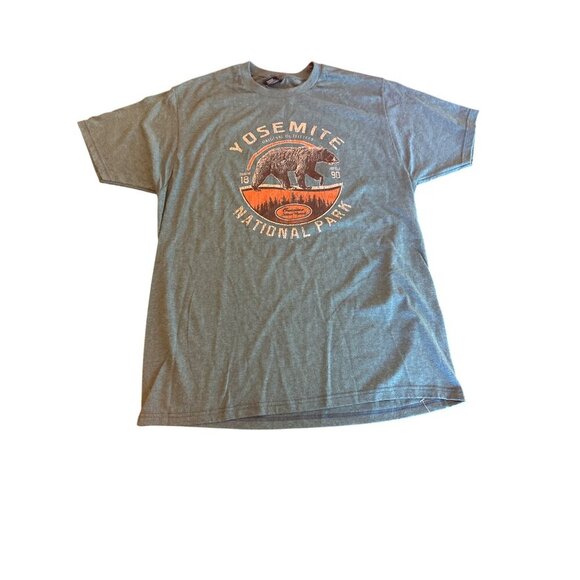 Yosemite National Park Prairie Mountain Graphic Tee L Travel Western - Picture 1 of 4